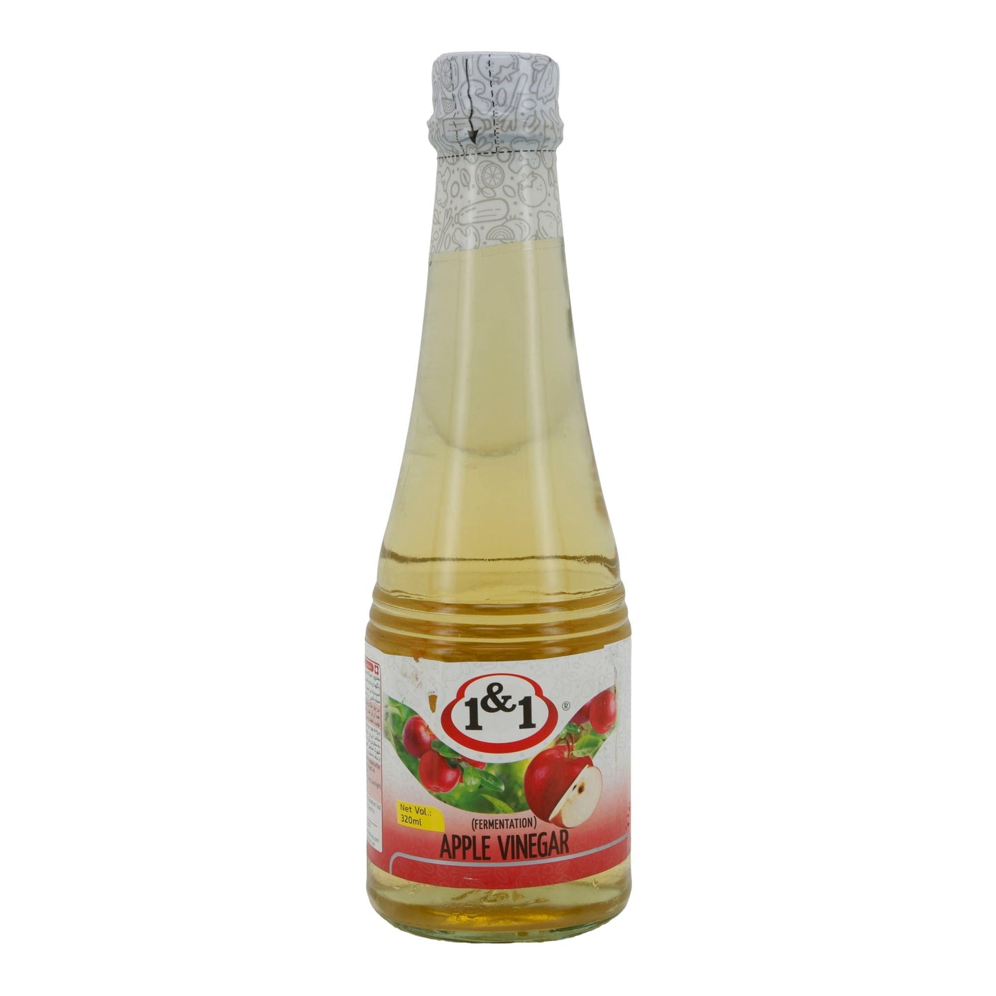 Apfelessig 1&1 | Natürlich fermentiert | Ideal für Salate & Haushalt | 320 ml Espido