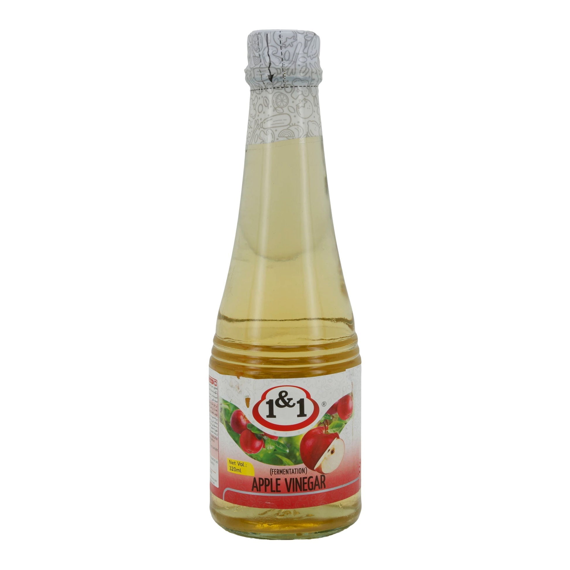 Apfelessig 1&1 | Natürlich fermentiert | Ideal für Salate & Haushalt | 320 ml Espido