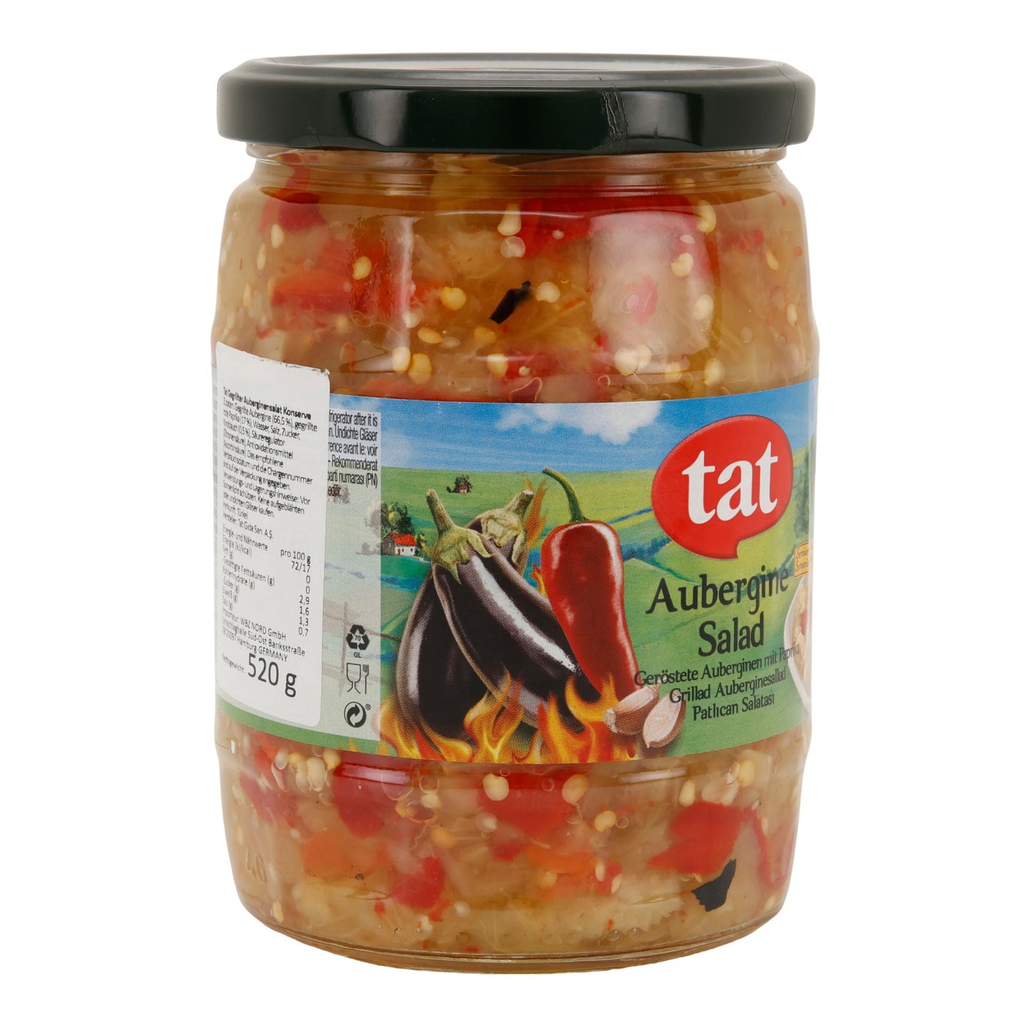 Auberginen-Salat mit Gerösteter Paprika TAT | Aromatisch & Herzhaft | 520 g