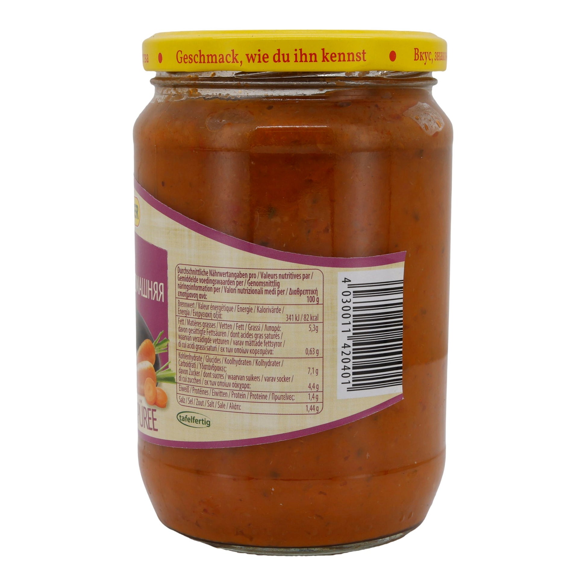 Auberginenpüree Steinhauer | Mit Karotten | Hausgemacht | 680g - Taste Your World