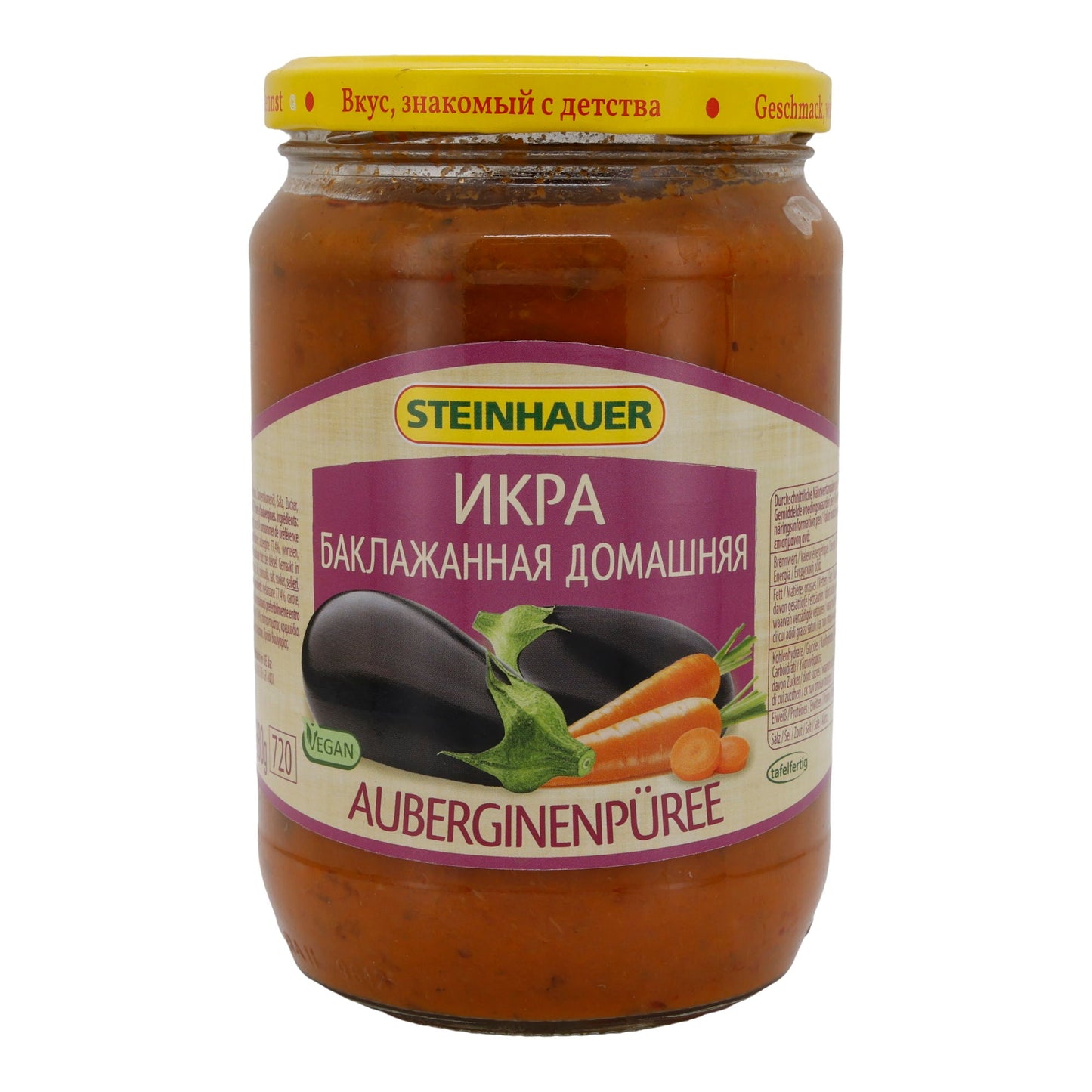 Auberginenpüree Steinhauer | Mit Karotten | Hausgemacht | 680g - Taste Your World
