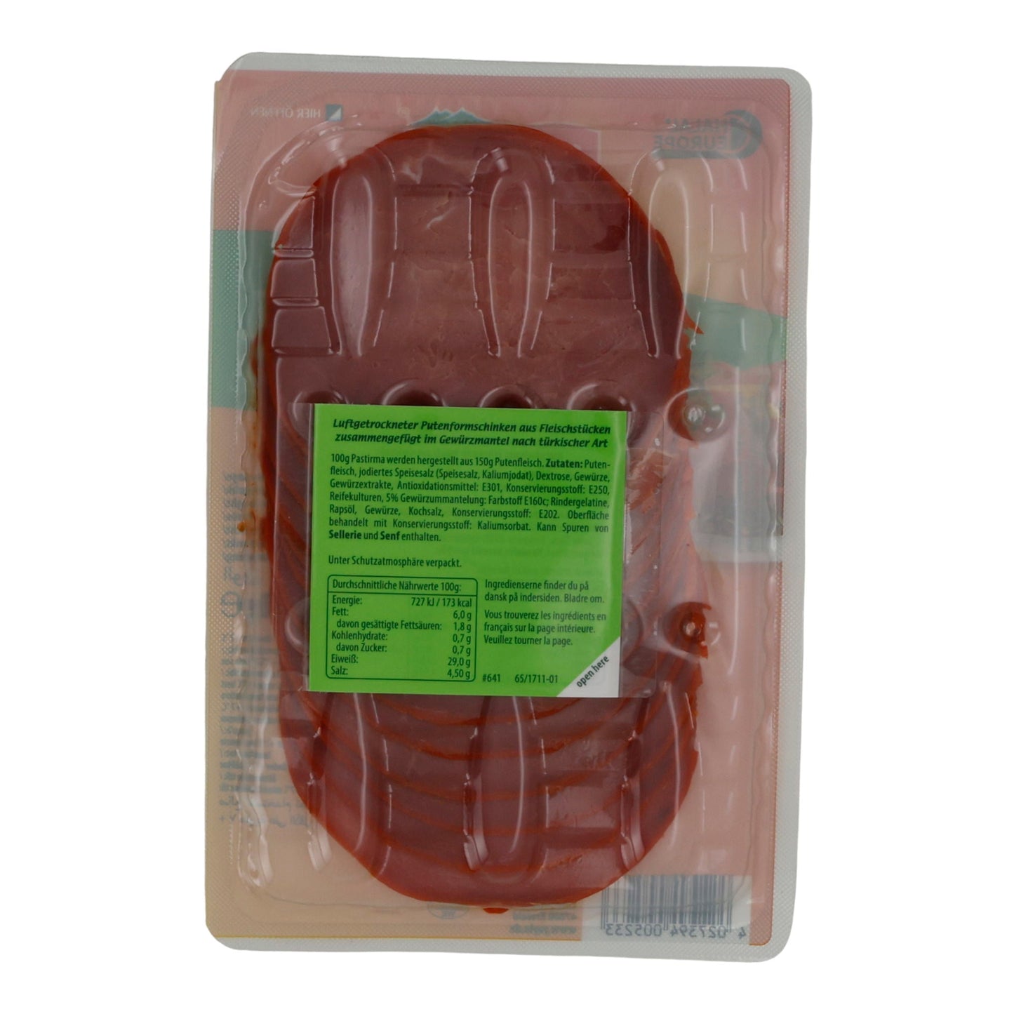 Aufschnitt Yayla | Hindi Pastirma | Würzig, Putenaufschnitt, türkisch | 100 g YAYLA