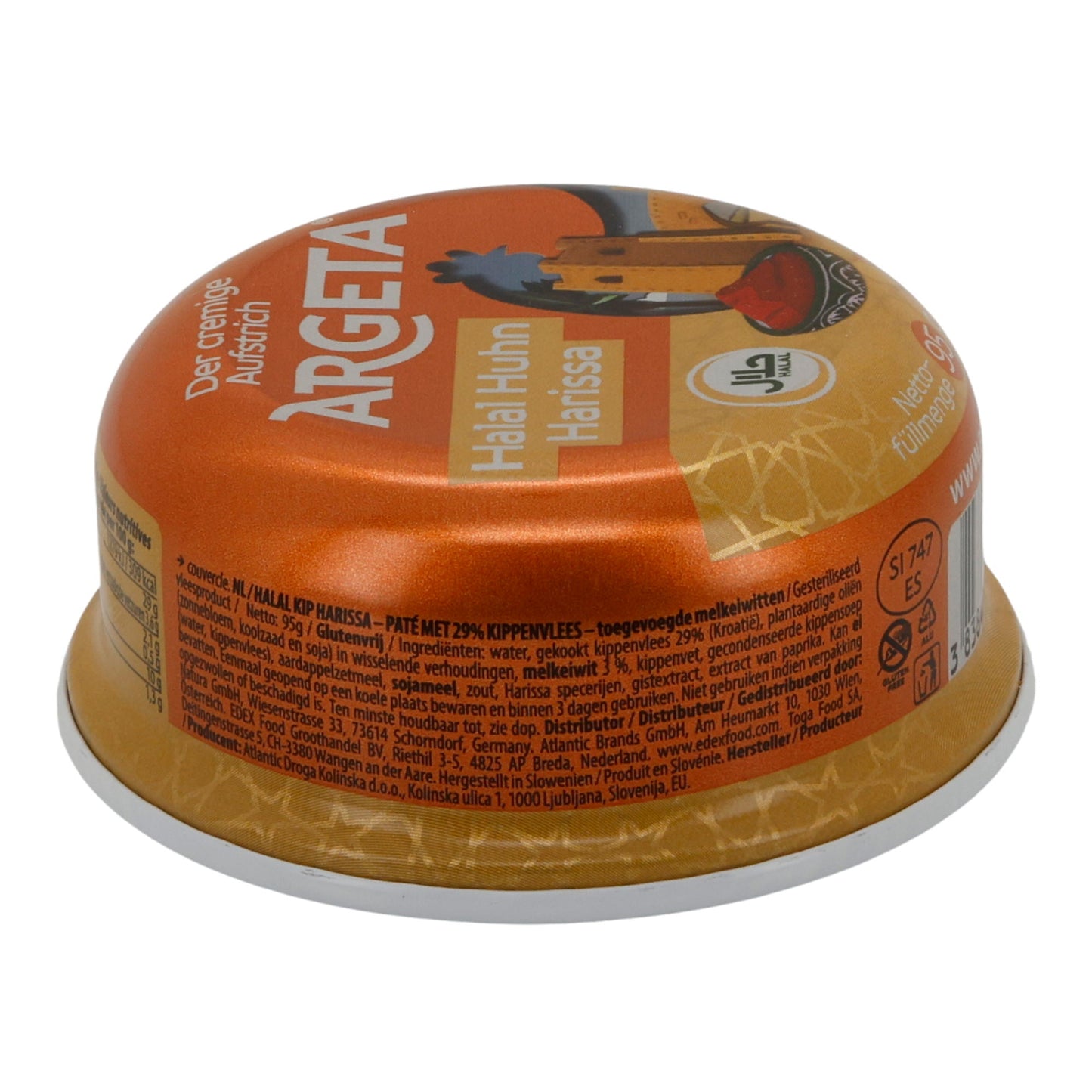 Argeta Halal Harissa Chicken Spread – 95 g – Oriental Delight with Spicy Note