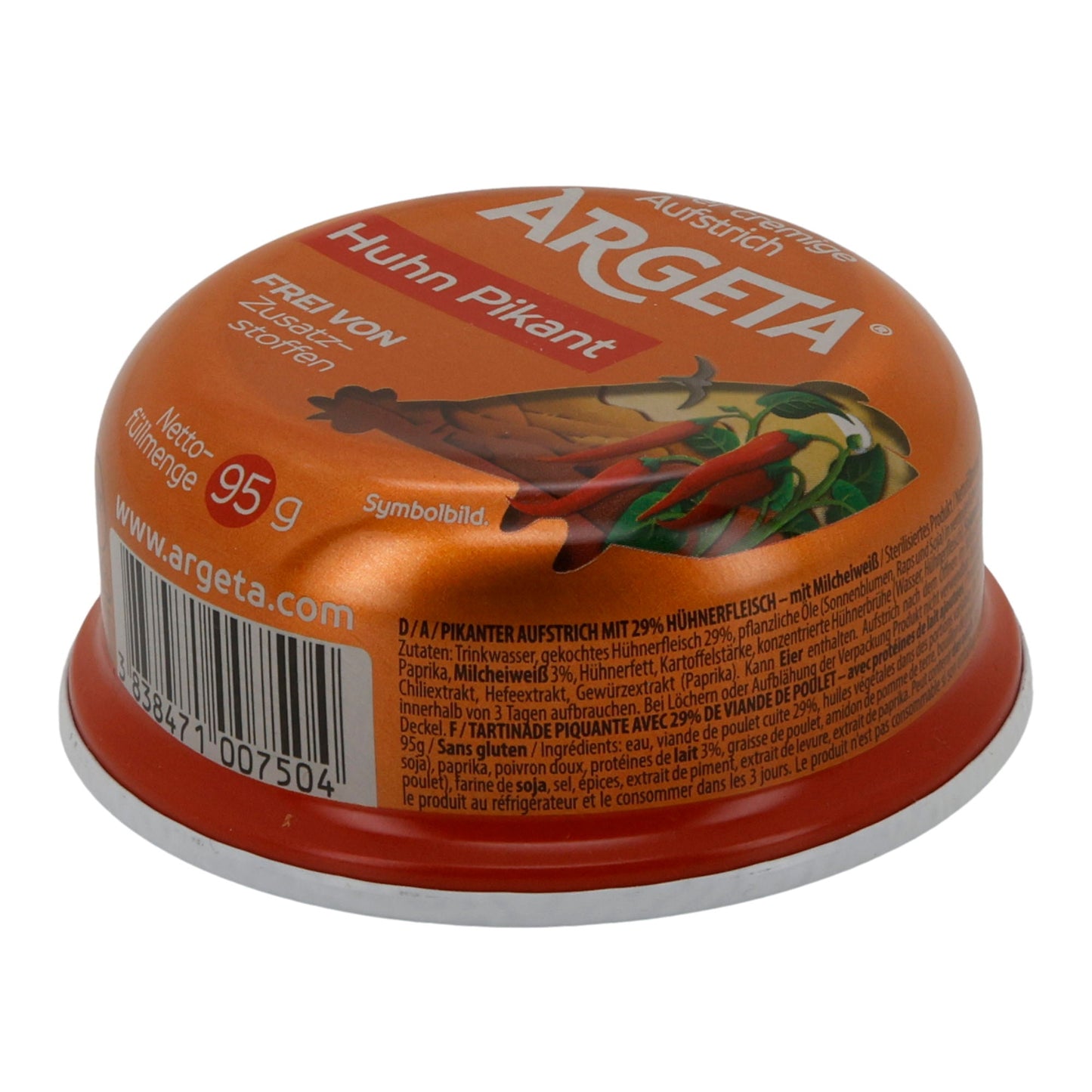 Aufstrich Argeta Huhn Pikant | Aufstrich | Mit Hühnerfleisch | 95 g