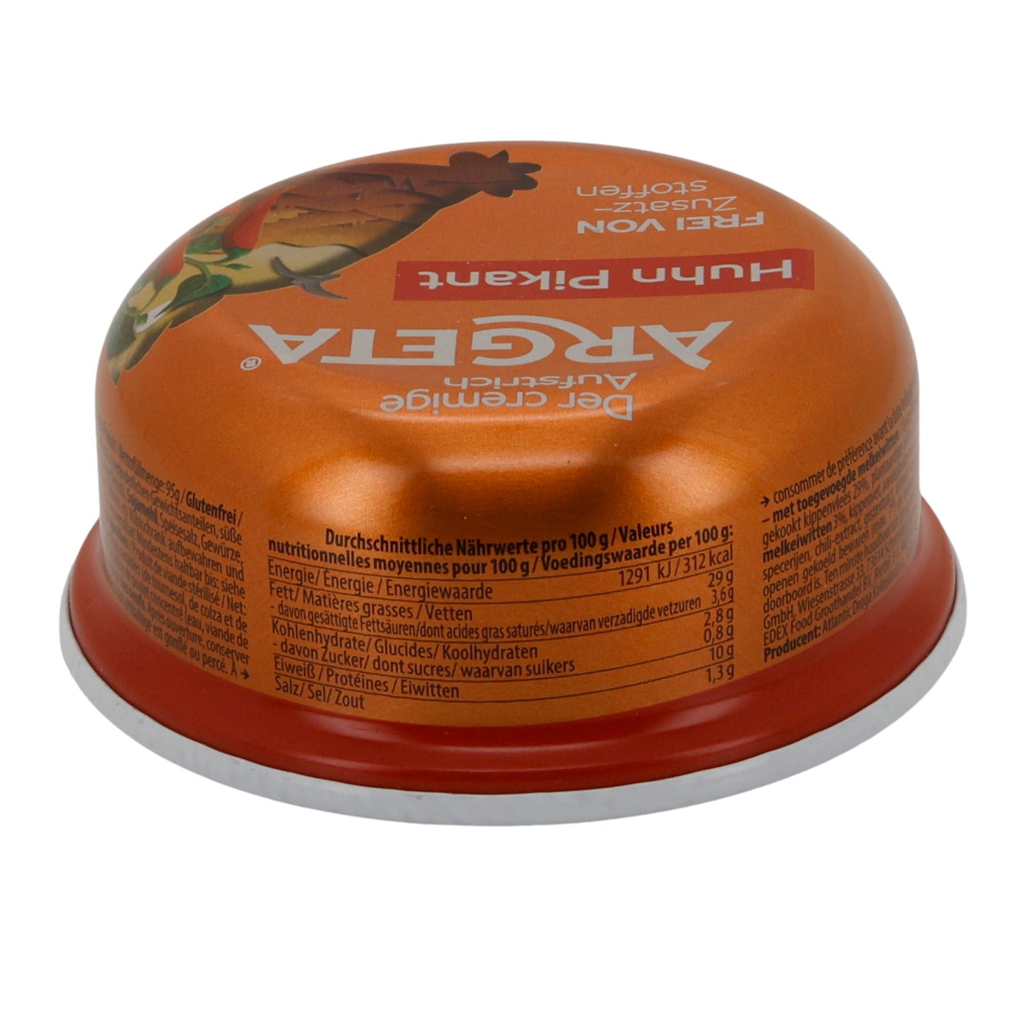 Aufstrich Argeta Huhn Pikant | Aufstrich | Mit Hühnerfleisch | 95 g