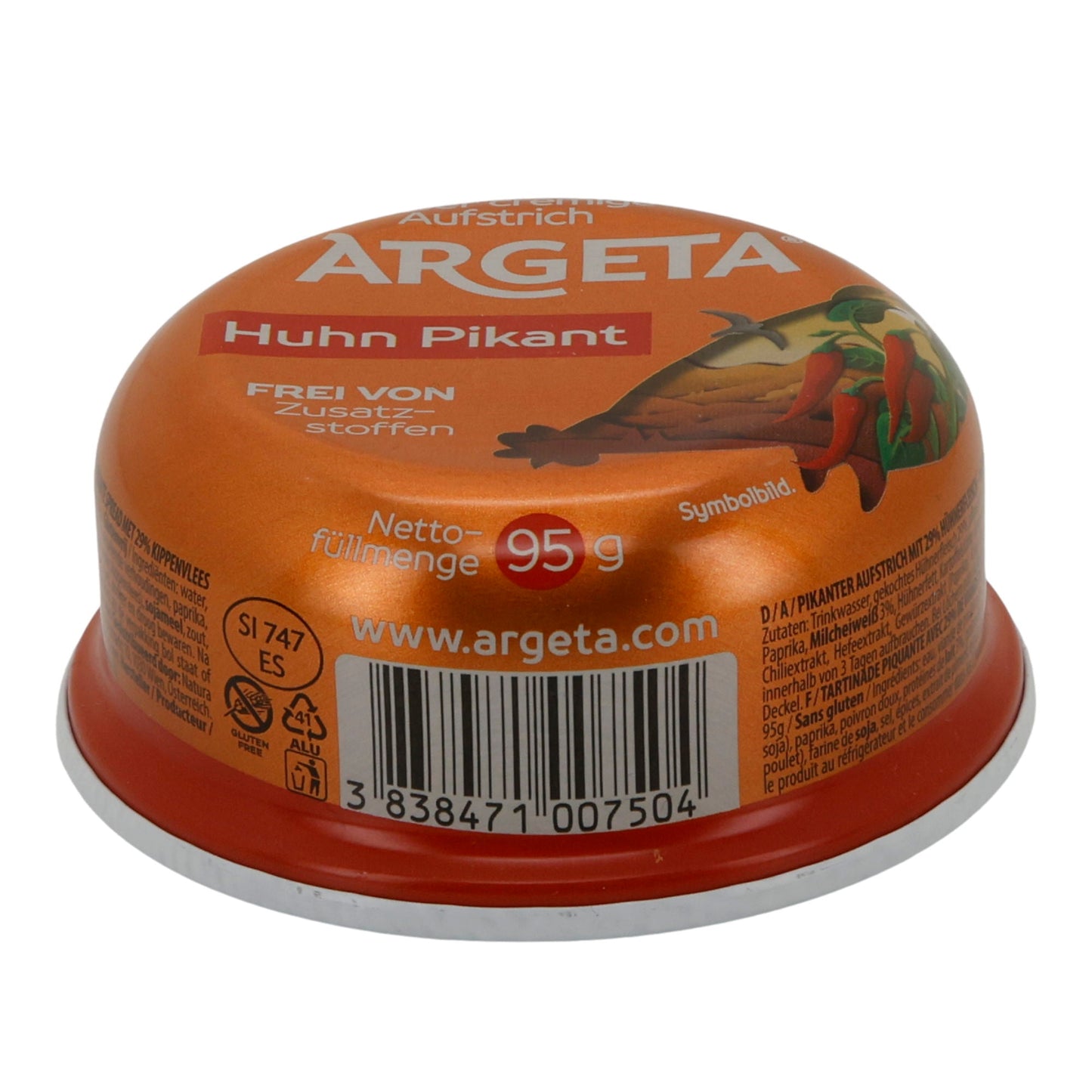 Aufstrich Argeta Huhn Pikant | Aufstrich | Mit Hühnerfleisch | 95 g