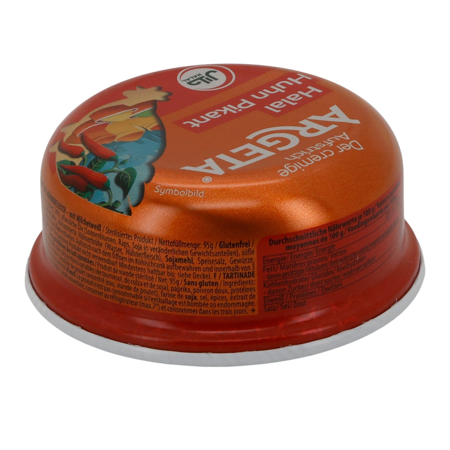 Argeta Chicken Spread Spicy – 95 g – Spicy enjoyment for lovers of heat