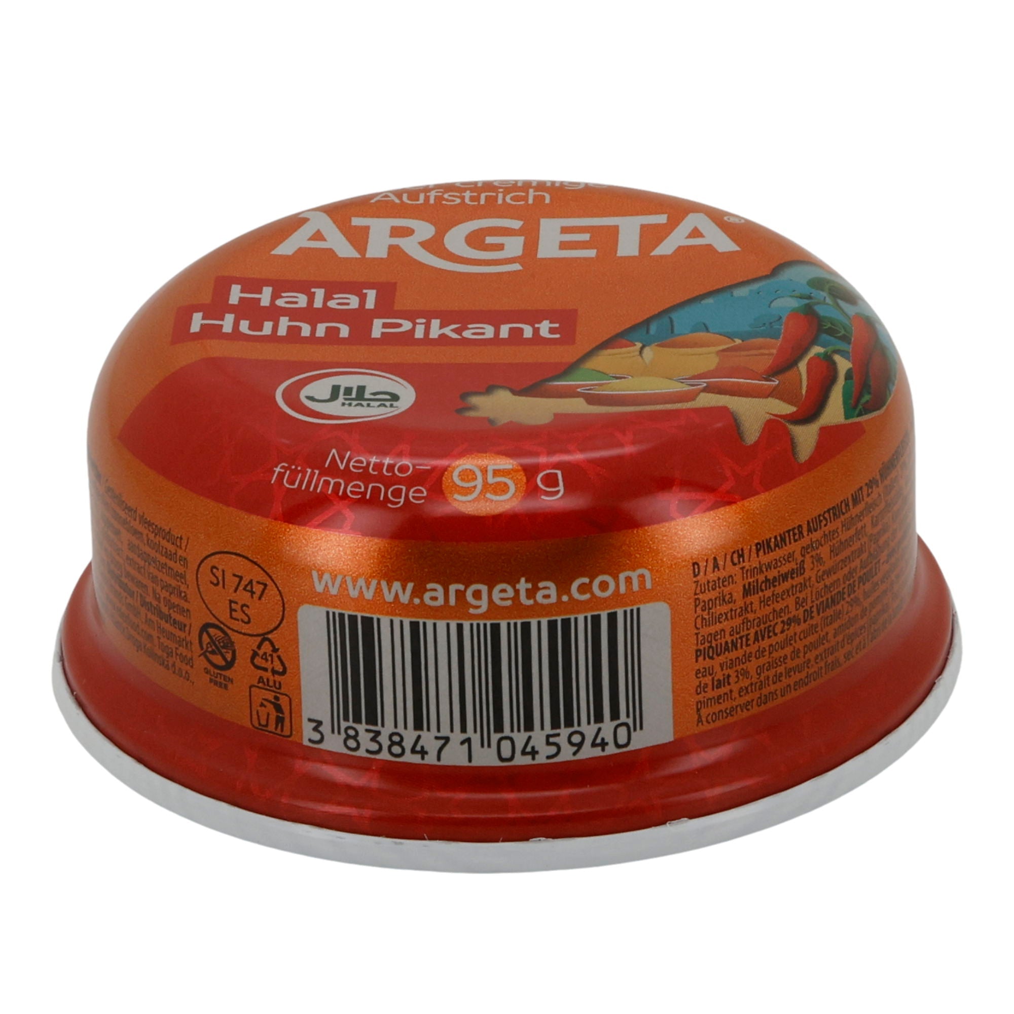 Aufstrich Argeta Hühnchen - Aufstrich Pikant | Würzig | Für Liebhaber von Schärfe | 95 g - Taste Your World