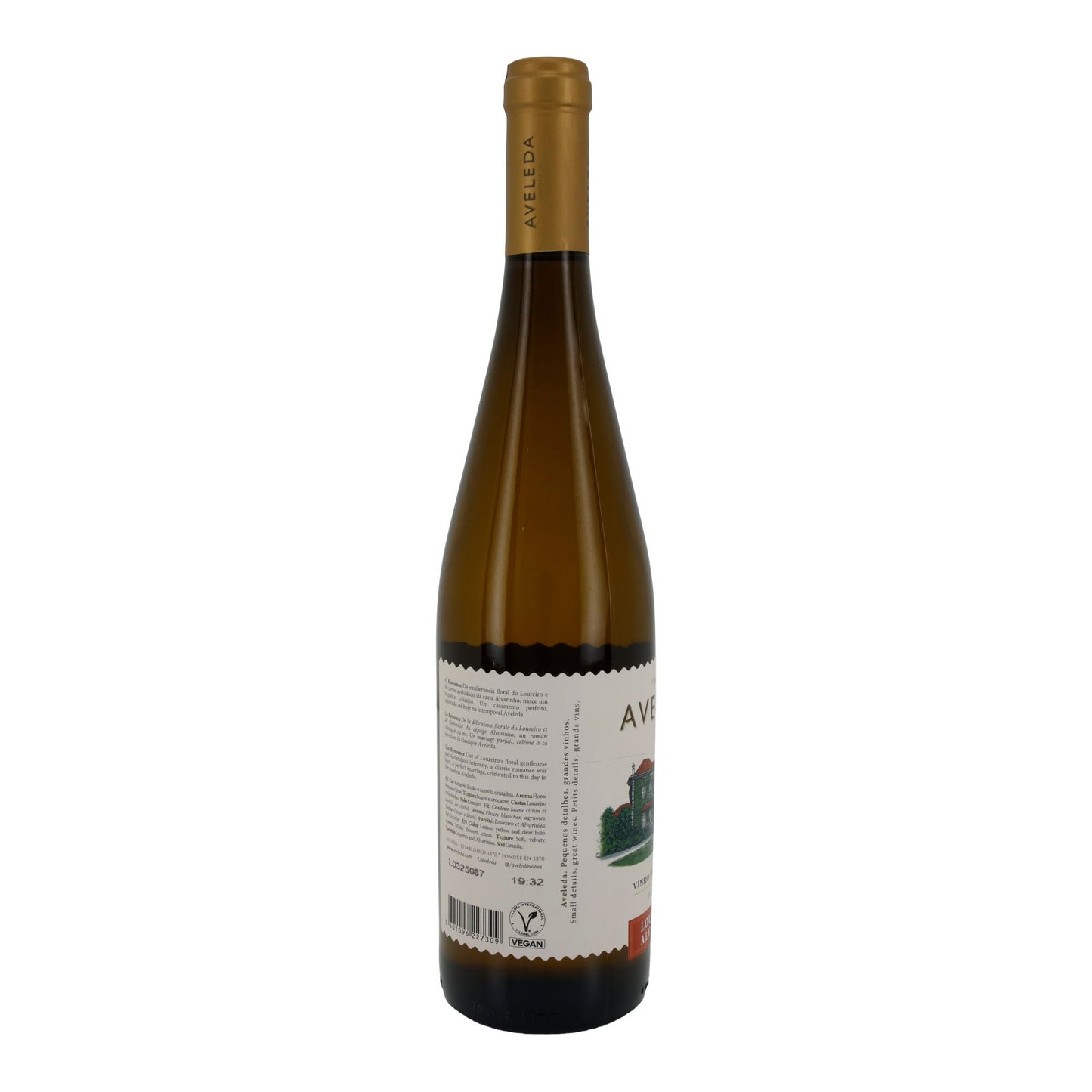 Aveleda Loureiro & Alvarinho 2023 | Vinho Verde DOC | Portugiesischer Weißwein | 750 ml | 11,5 % vol | Vegan