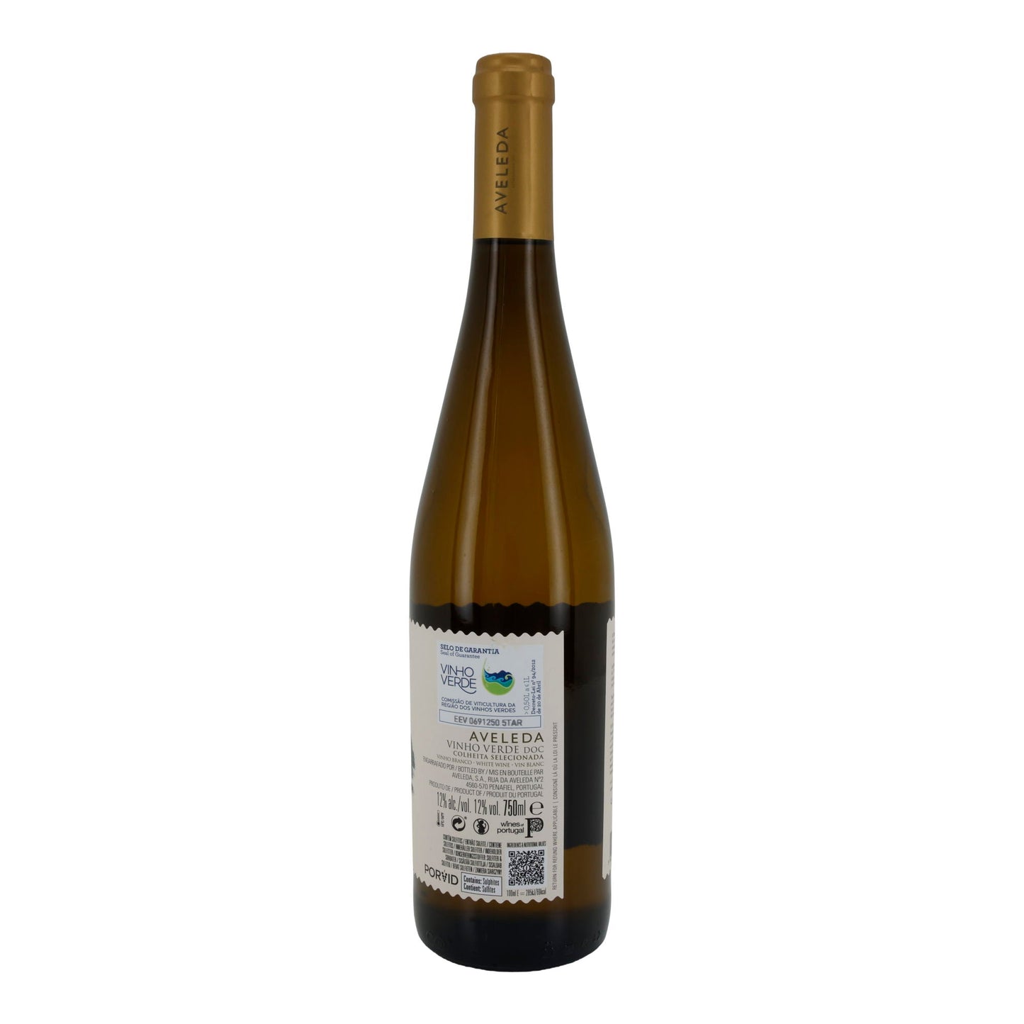 Aveleda Loureiro & Alvarinho 2023 | Vinho Verde DOC | Portugiesischer Weißwein | 750 ml | 11,5 % vol | Vegan
