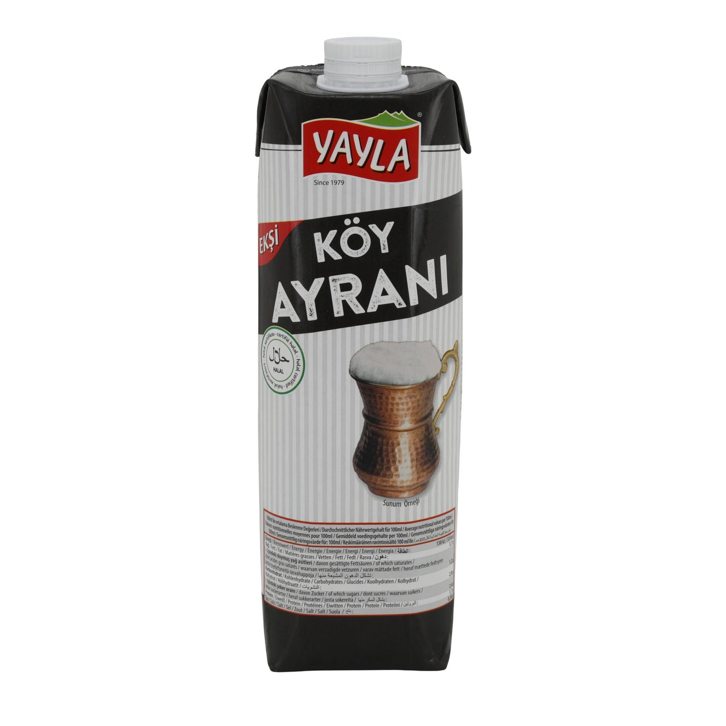 Ayran Yayla Köy Ayranı | Joghurtgetränk | Traditionell mit intensivem Geschmack | 1 l