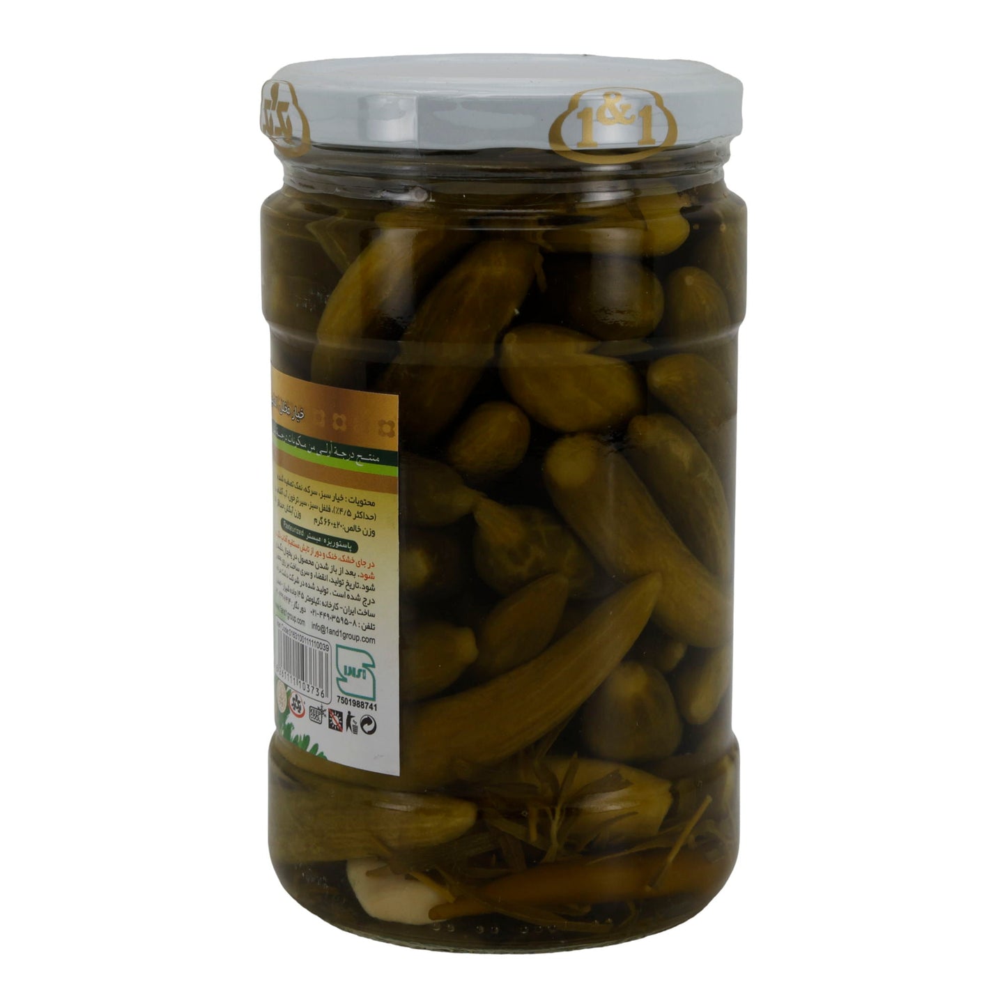 Baby - Gurken eingelegt 1&1 | Pickled Baby Cucumbers | Aromatisch & knackig | 660 g (Abtropfgewicht 260 g) - Taste Your World