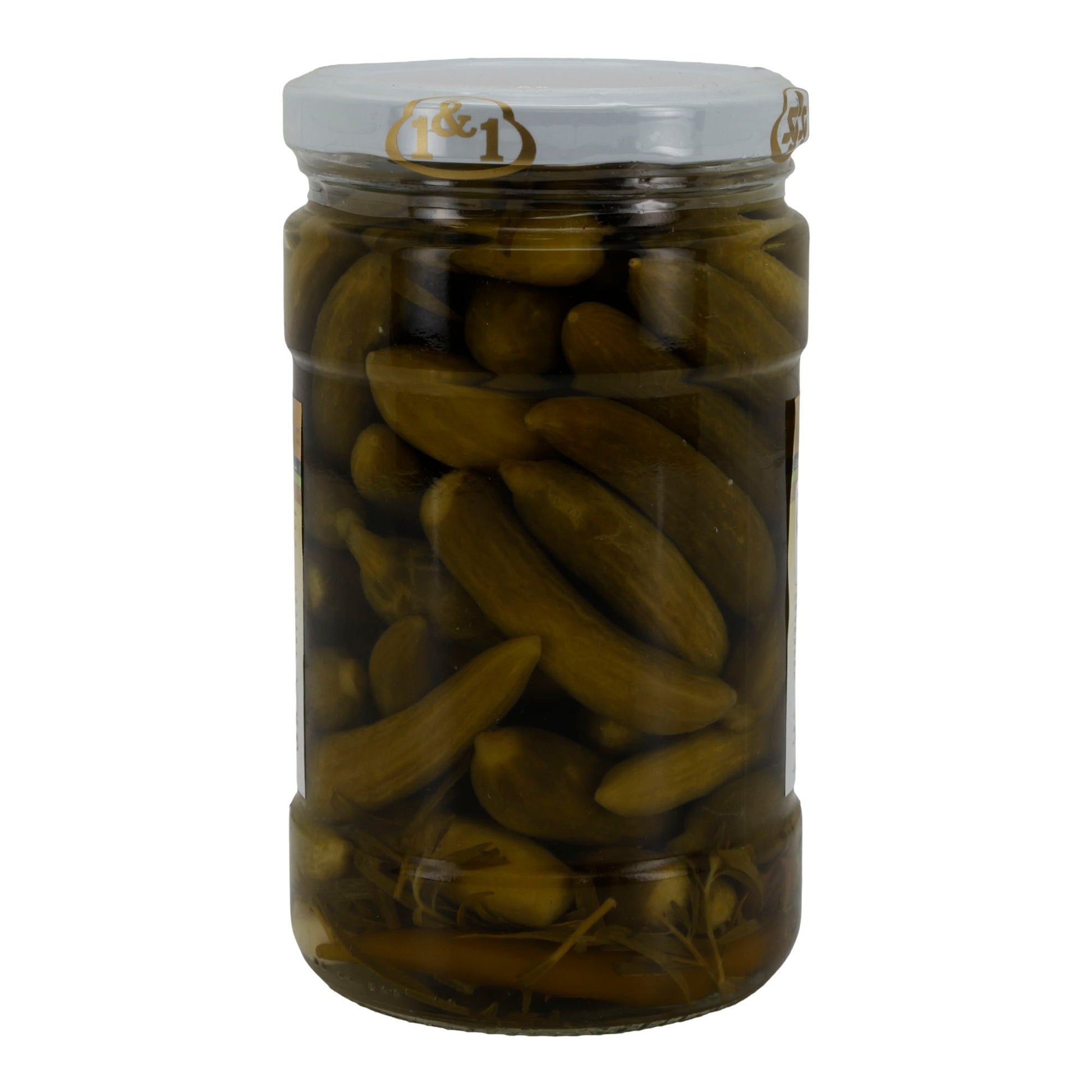 Baby - Gurken eingelegt 1&1 | Pickled Baby Cucumbers | Aromatisch & knackig | 660 g (Abtropfgewicht 260 g) - Taste Your World