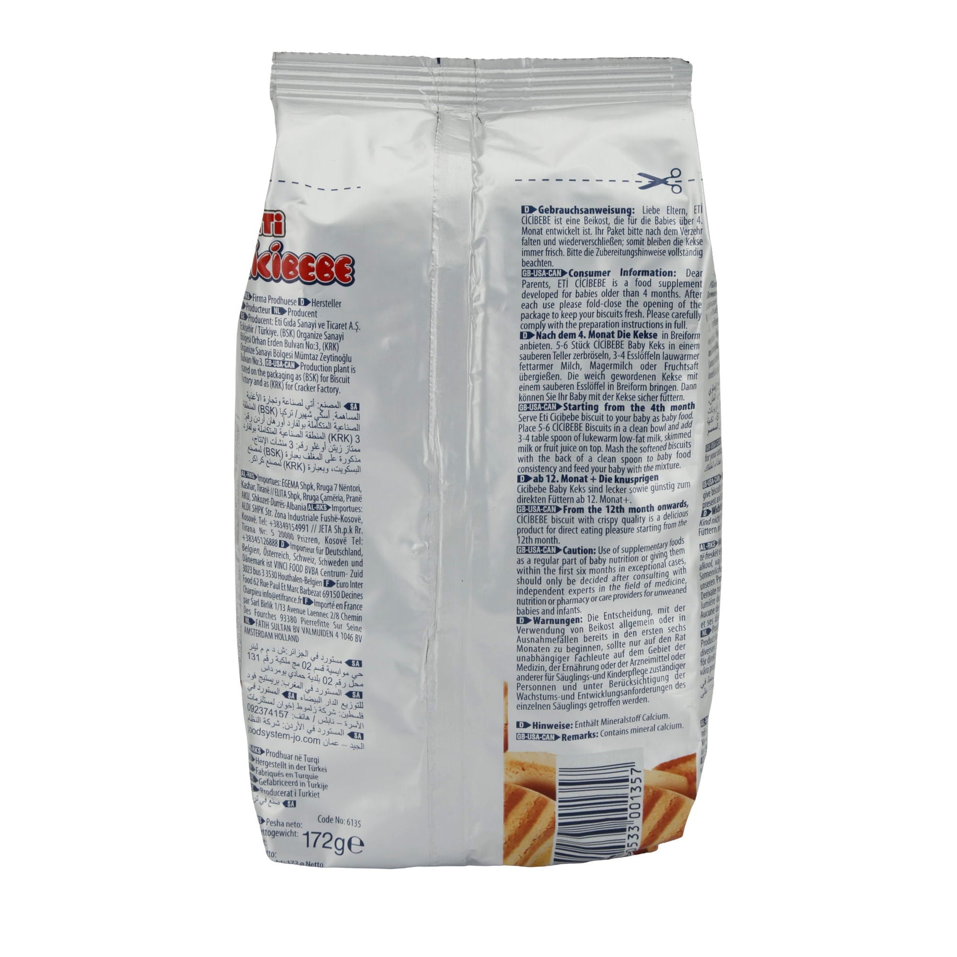 Baby - Kekse Eti Cicibebe | Keks | Für Babynahrung | 172g - Taste Your World