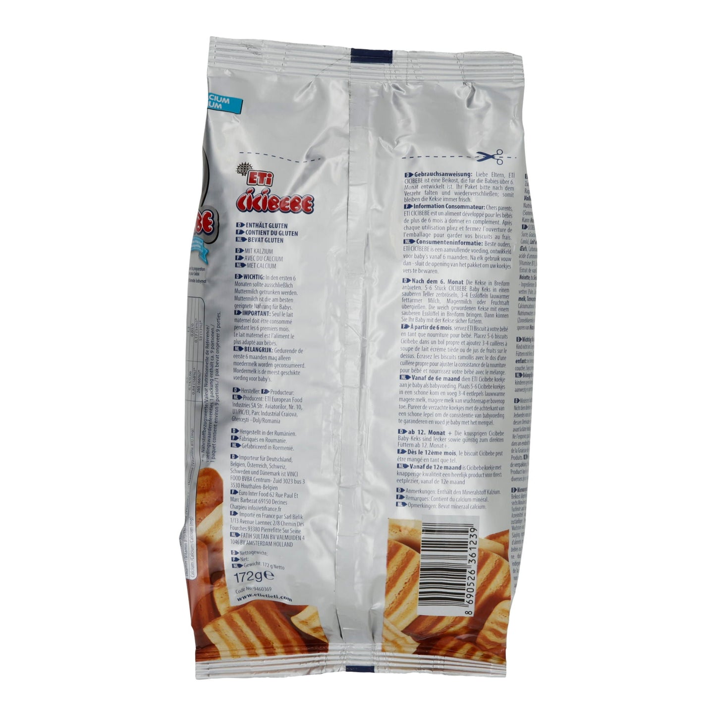 Babykekse ETi Cicibebe | Babynahrung | mit Kalzium angereichert | 172 g - Taste Your World