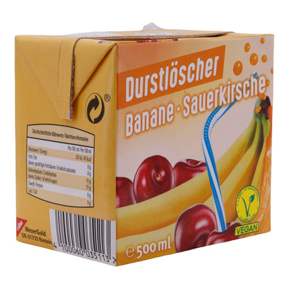 Dissetante banana-ciliegia acida | Bevanda | Vegano | 500 ml