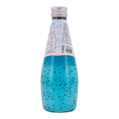 DRINK WITH BASIL SEEDS AND COCKTAIL JUICE