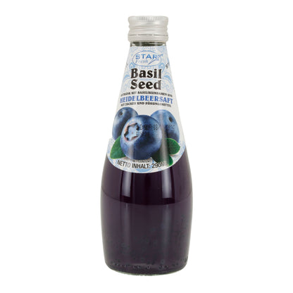 Basil Seed Getränk Star Fresh | Erfrischend | Mit Heidelbeere | 290 ml