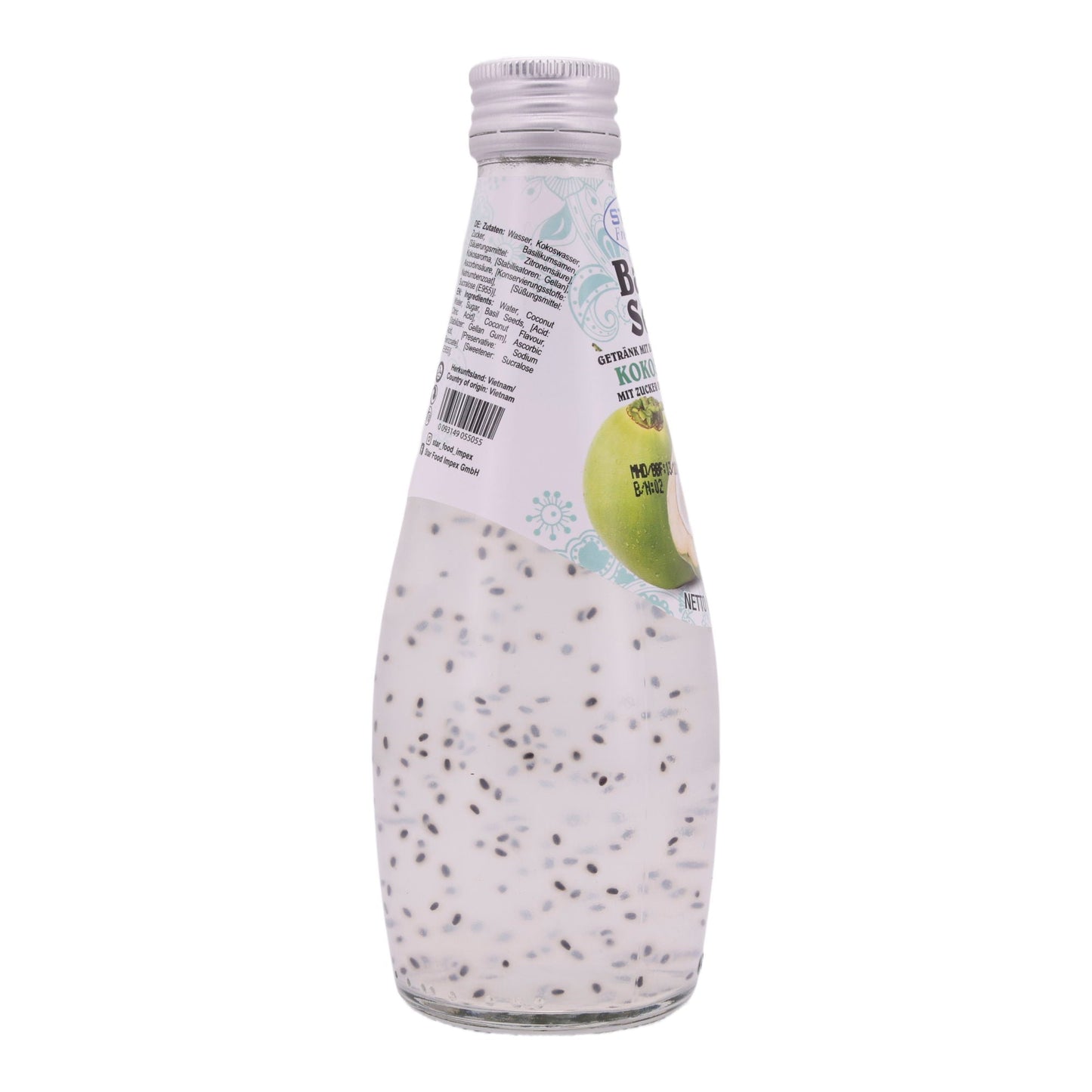 Basil Seed Drink Star Fresh | Refreshing | With Coconut Water | 290 ml