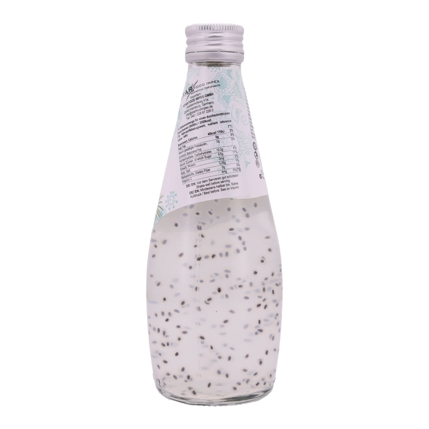 Basil Seed Drink Star Fresh | Refreshing | With Coconut Water | 290 ml