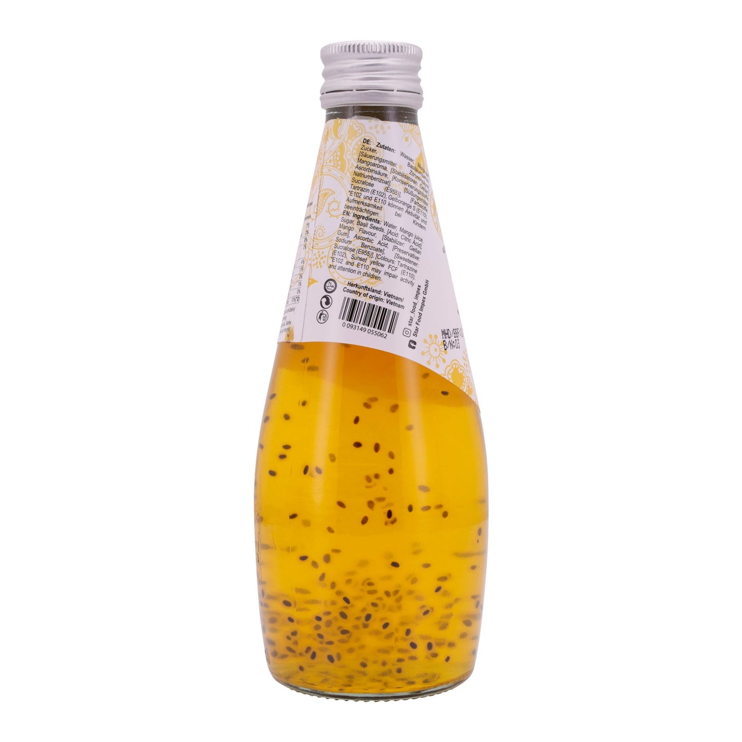 Basil Seed Getränk Star Fresh | Erfrischend | Mit Mangosaft | 290 ml - Taste Your World