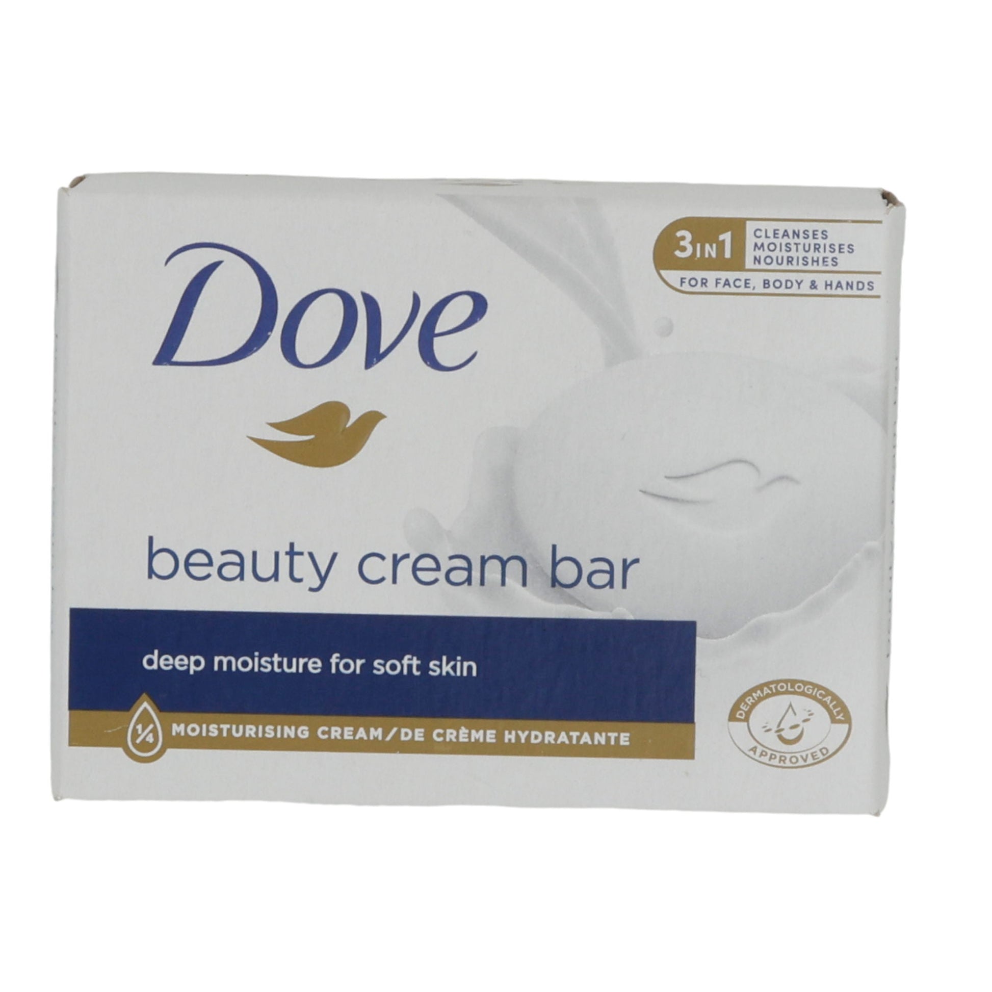 Beauty Cream Bar Dove | Pflegeseife | Feuchtigkeitsspendend für Gesicht, Körper & Hände | 90 g - Taste Your World