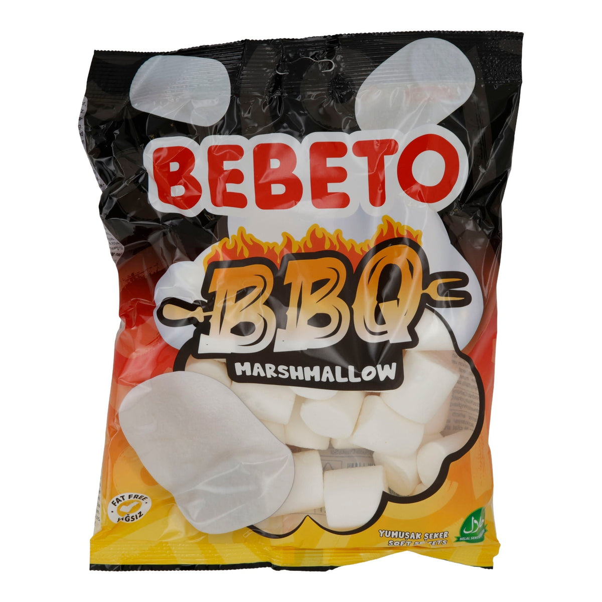 Bebeto BBQ Marshmallow | Ideal zum Grillen | Süßwaren |  250 g