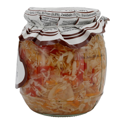 Insalata di contorno Smak Tradycji | Insalata per pranzo | Tradizionale in barattolo | 640g