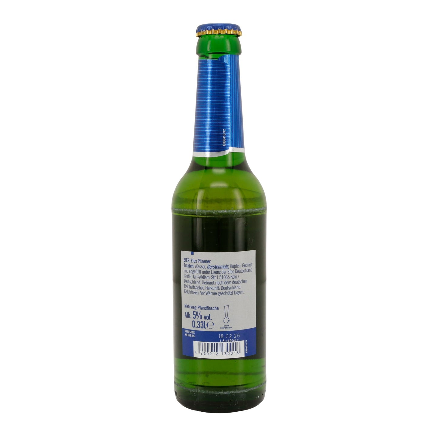 Bier Efes Pilsener | Türkei | 5 % vol | 0,33 l Mehrwegflasche