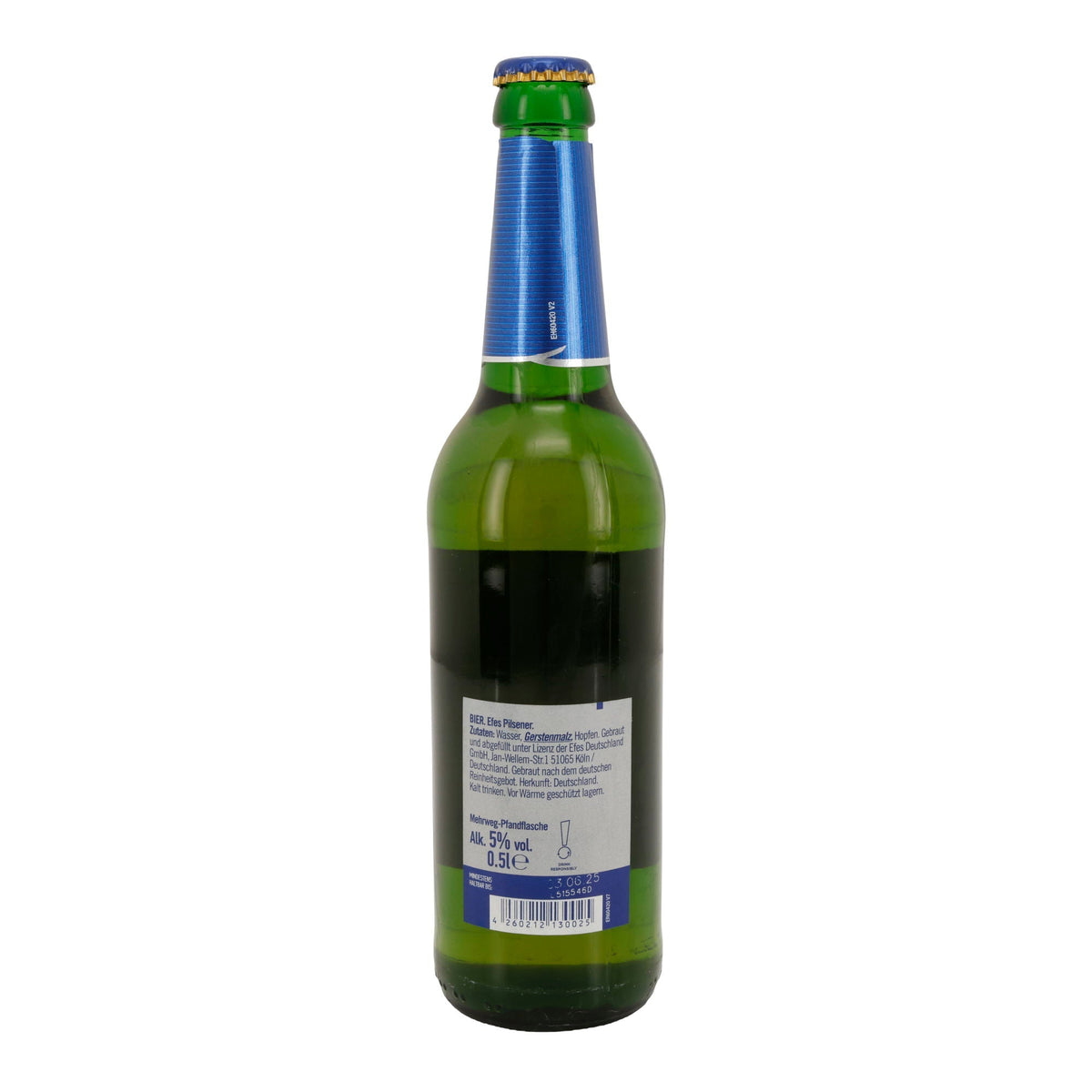 Bier Efes Pilsener | Türkei | 5 % vol | 0,5 l Mehrwegflasche Efes