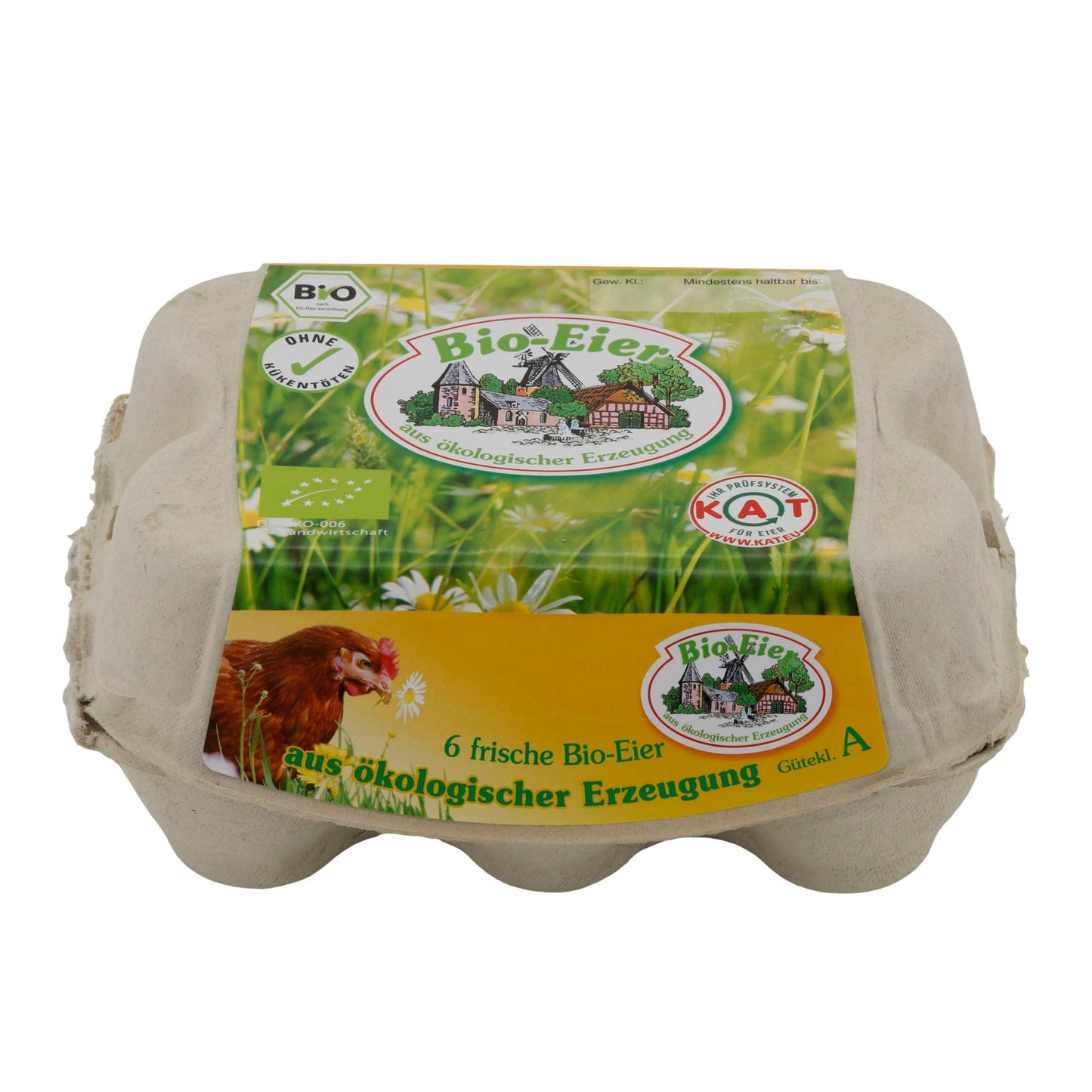 Bio Eggs Selsinger | fresh eggs from organic production Class A | 6 pieces
