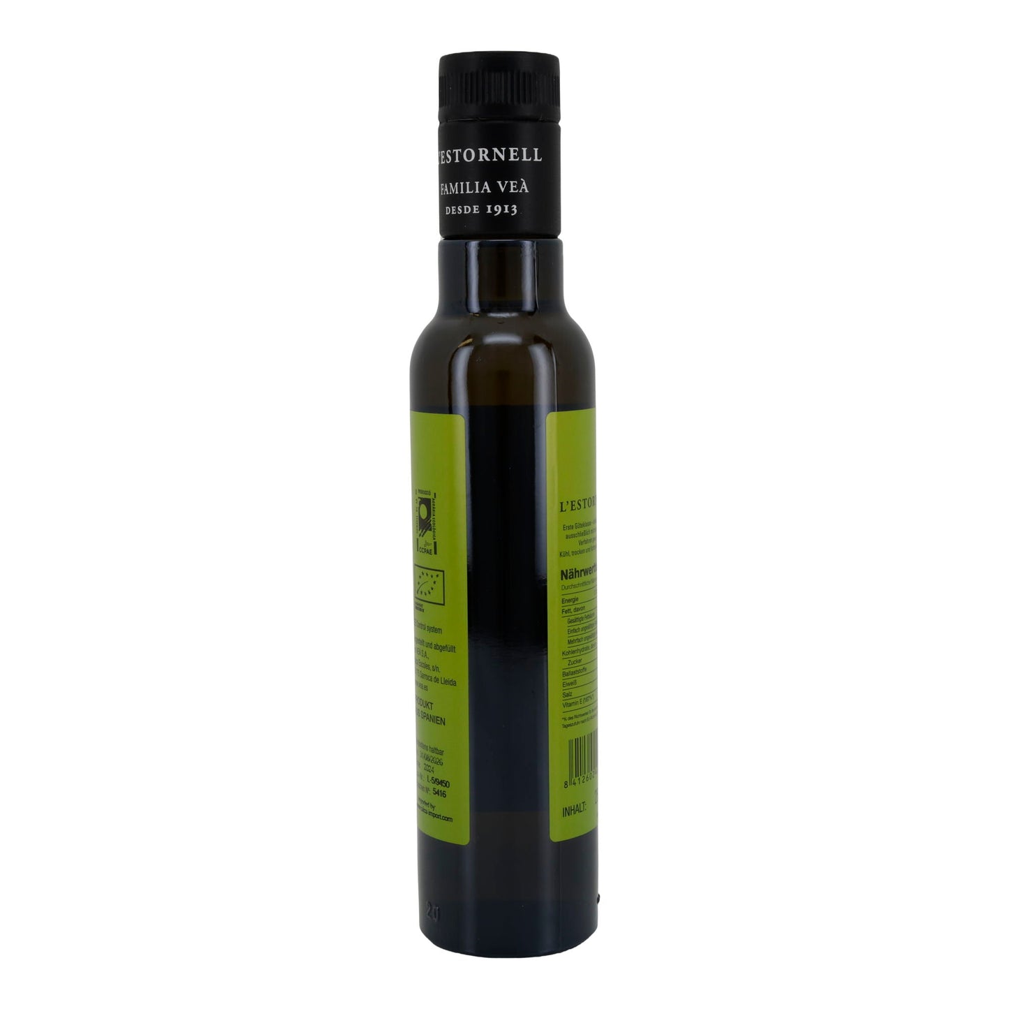 Bio-Olivenöl | L’Estornell | Arbequina, erste Kaltpressung, natives Olivenöl extra, biologischer Anbau | 500 ml