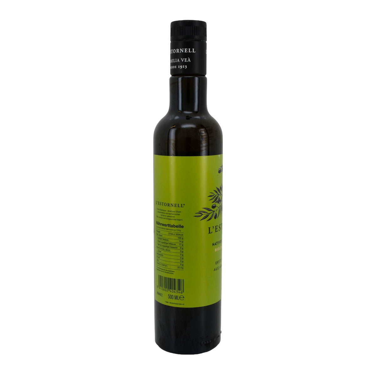 Bio-Olivenöl | L’Estornell | Arbequina, erste Kaltpressung, natives Olivenöl extra, biologischer Anbau | 500 ml Silca