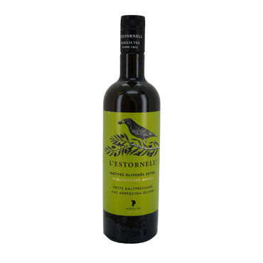 Bio-Olivenöl | L’Estornell | Arbequina, erste Kaltpressung, natives Olivenöl extra, biologischer Anbau | 750 ml Silca