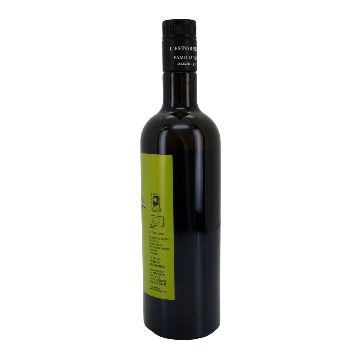 Bio-Olivenöl | L’Estornell | Arbequina, erste Kaltpressung, natives Olivenöl extra, biologischer Anbau | 750 ml Silca