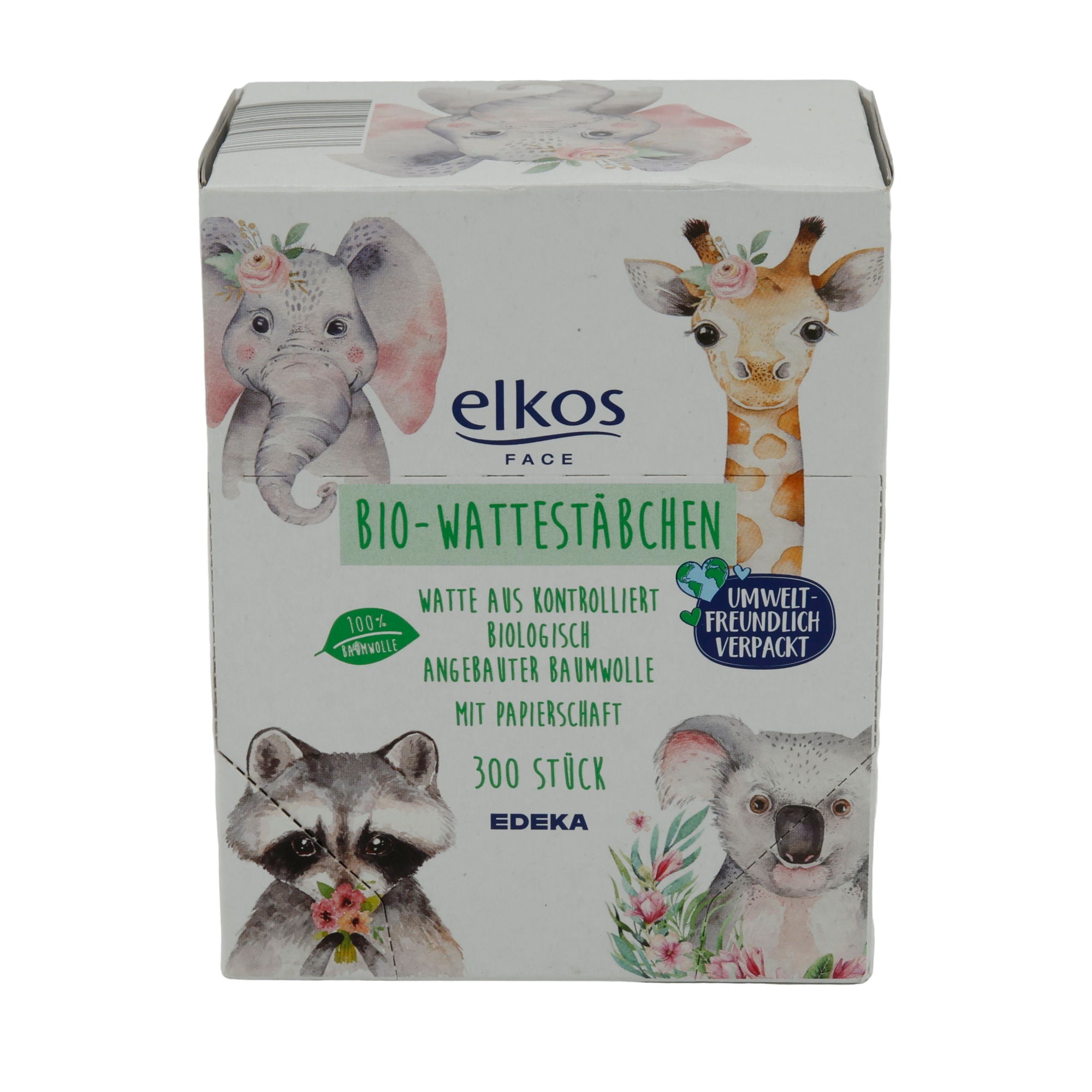 Bio - Wattestäbchen elkos Face Bio - Wattestäbchen | Bio - Wattestäbchen | 300 Stück - Taste Your World
