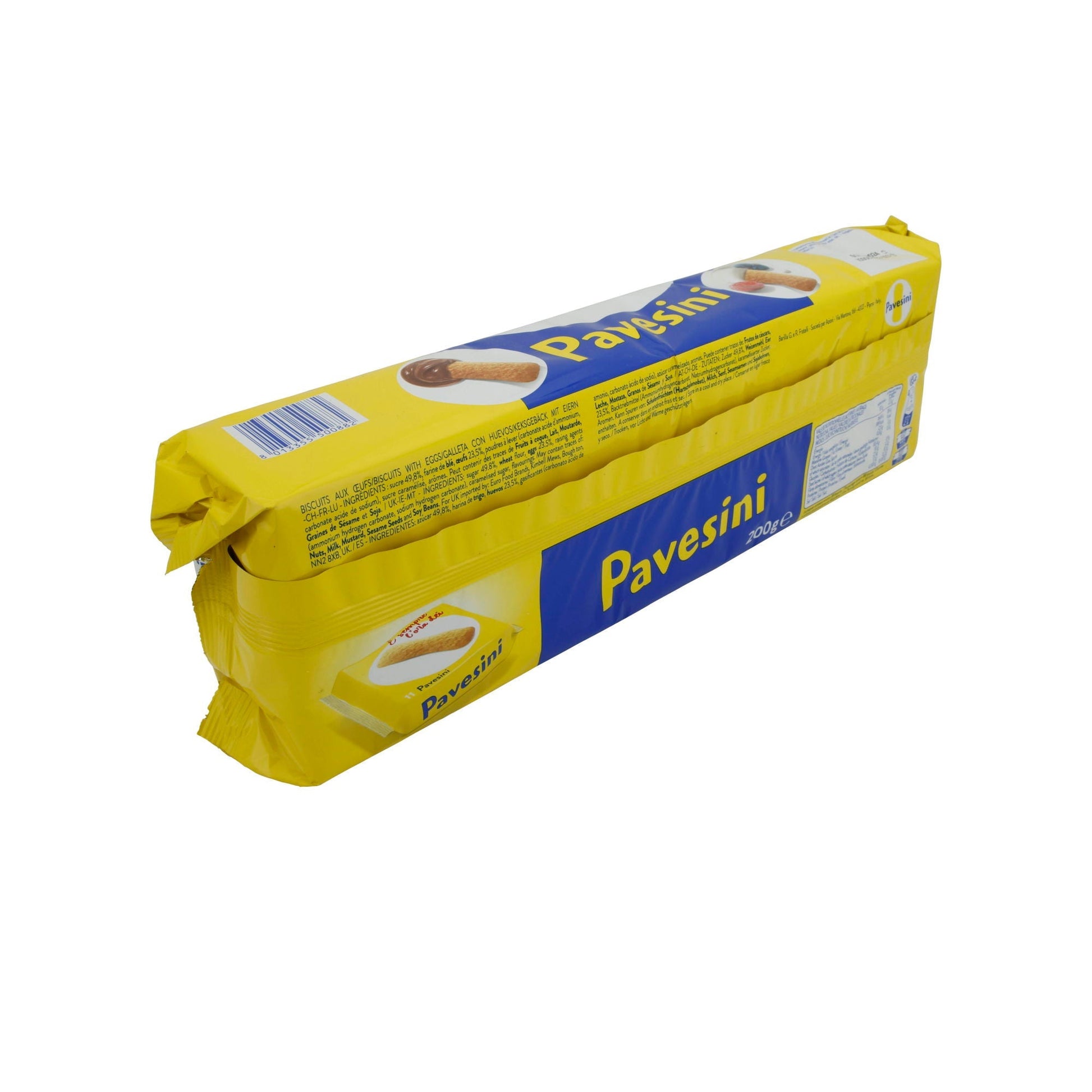Biskuitstangen Pavesini | 8 Snacks | Lecker, knusprig | 200g PAVESI