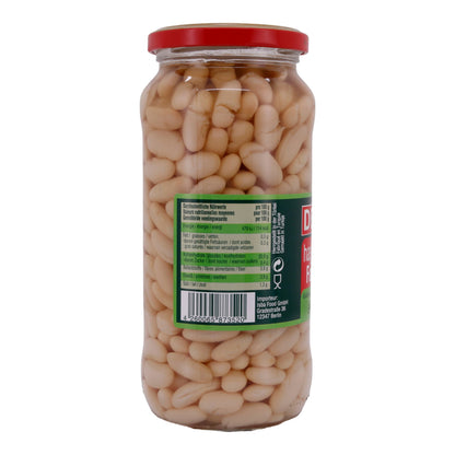 Bohnen Dere | Haricots blancs cuits en saumure | Poids net égoutté 400 g | 580 g