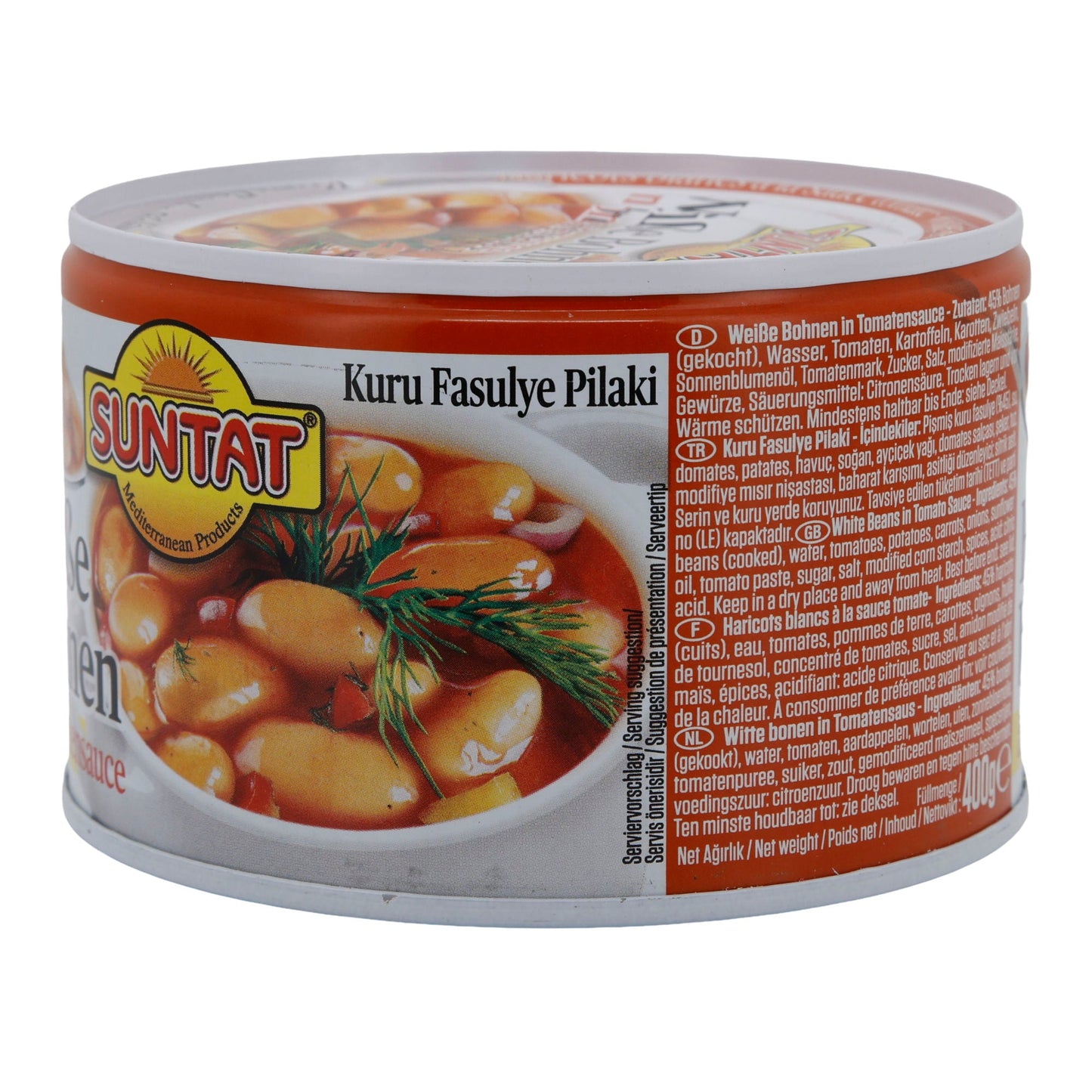 Bohnen Suntat | Fagioli bianchi in salsa di pomodoro | Kuru Fasulye Pilaki | 400g