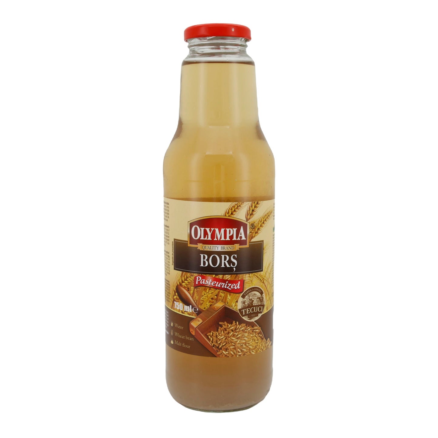 Bors Pasteurisiert Olympia | Traditioneller Würzsud mit Weizenkleie und Malzmehl | 750 ml
