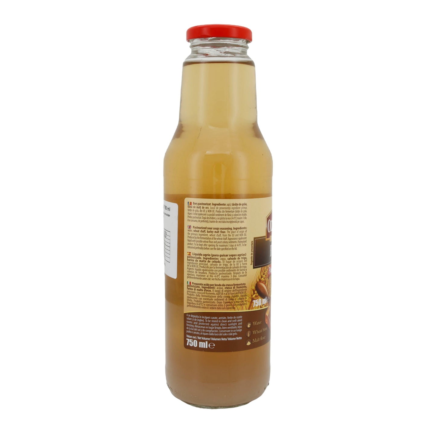 Bors Pasteurisiert Olympia | Traditioneller Würzsud mit Weizenkleie und Malzmehl | 750 ml