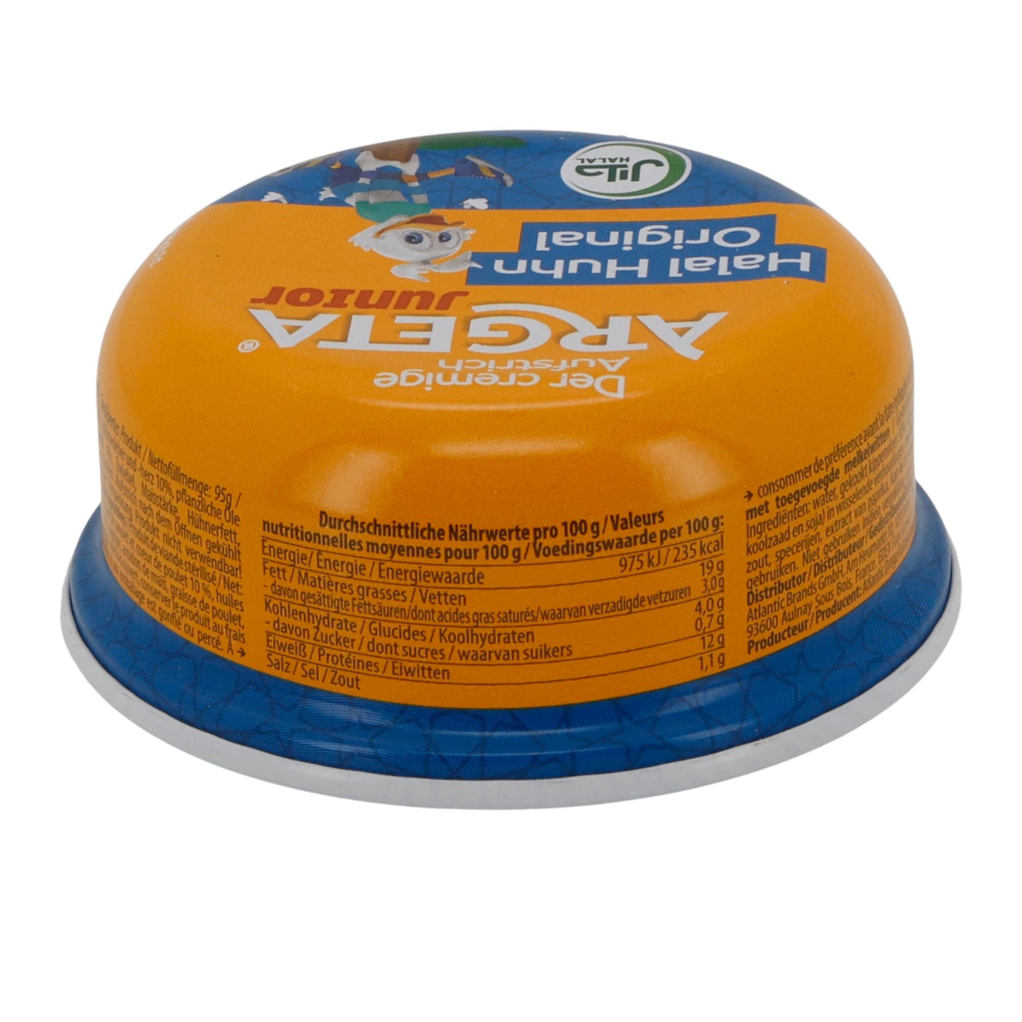 Crema spalmabile Argeta Halal Junior Original Pollo | Certificato Halal | Crema spalmabile delicata | 95 g