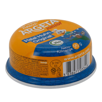 Crema spalmabile Argeta Halal Junior Original Pollo | Certificato Halal | Crema spalmabile delicata | 95 g