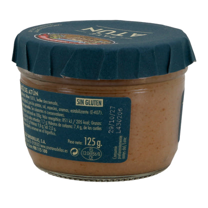 Brotaufstrich Casa Tarradellas | Paté de Atún | cremig, glutenfrei, mit 50 % Thunfisch | 125 g Silca