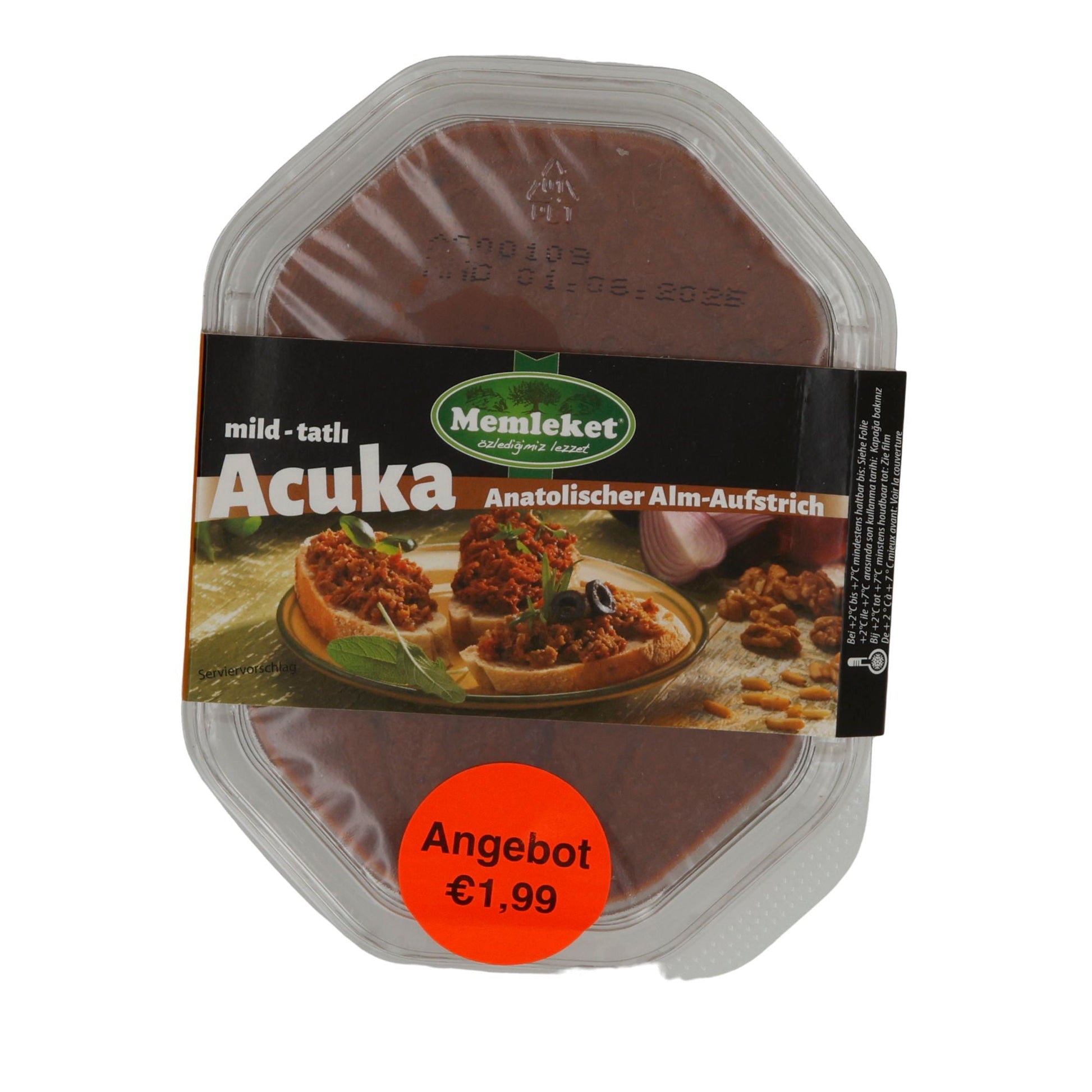 Brotaufstrich Memleket Acuka Anatolischer Alm-Aufstrich | Brotaufstrich | Mild, würzig mit Walnüssen | 150 g MEMLEKET
