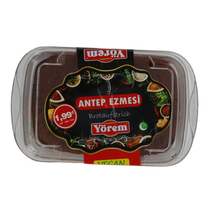 Brotaufstrich Yörem Antep Ezmesi | Brotaufstrich | Würzig-pikanter Paprika-Walnuss-Dip | 200 g YOEREM