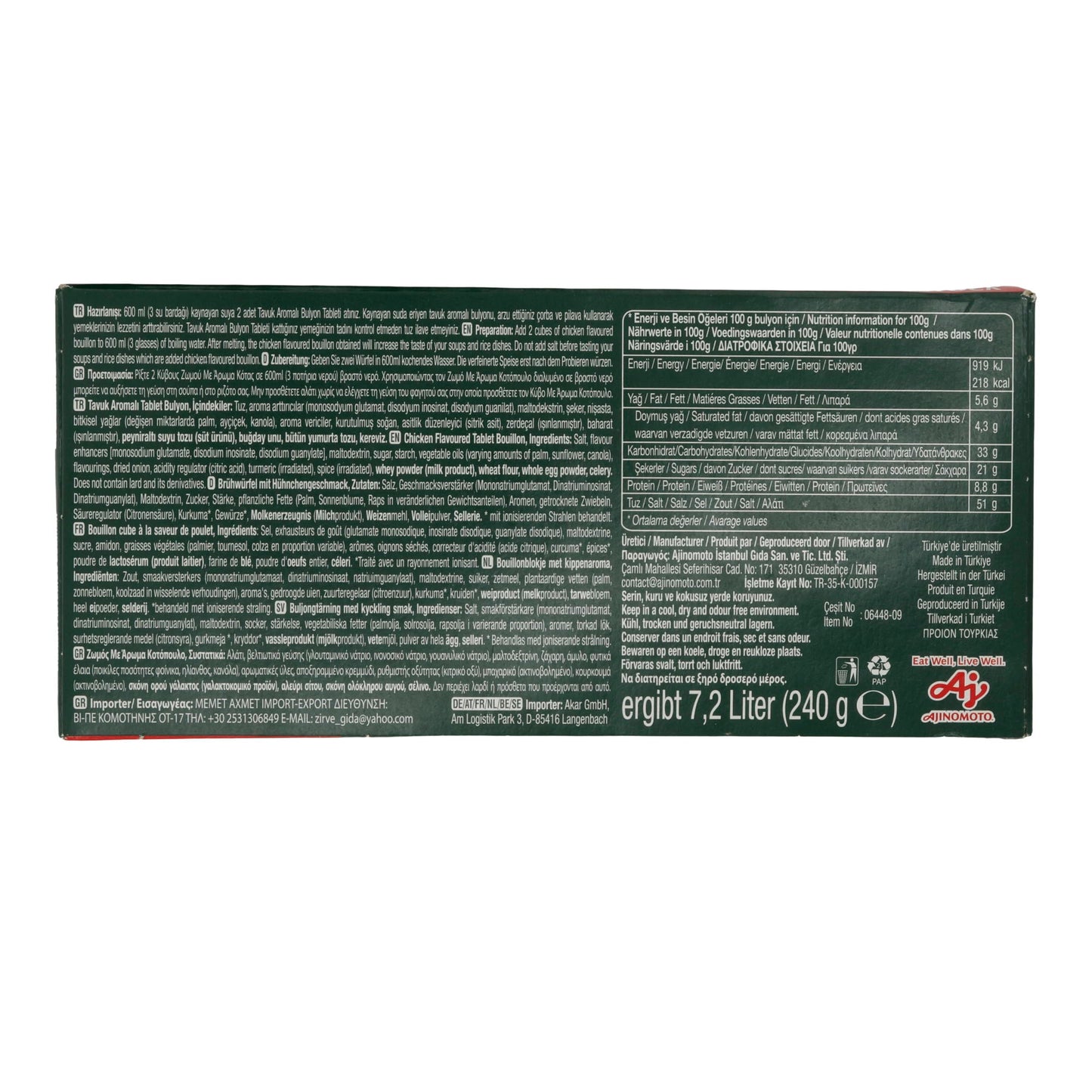 Bizim Mutfak Chicken Flavored Bouillon – 24 pieces – Broth cubes with chicken flavor