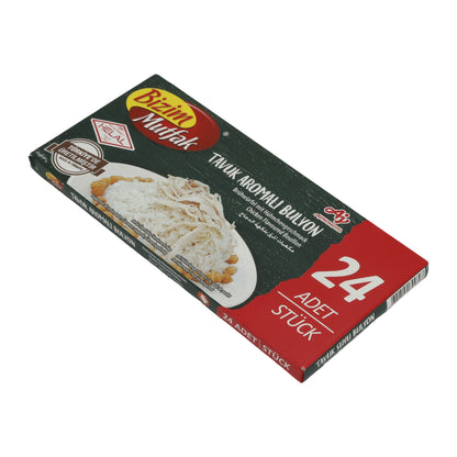 Bizim Mutfak Chicken Flavored Bouillon – 24 pieces – Broth cubes with chicken flavor