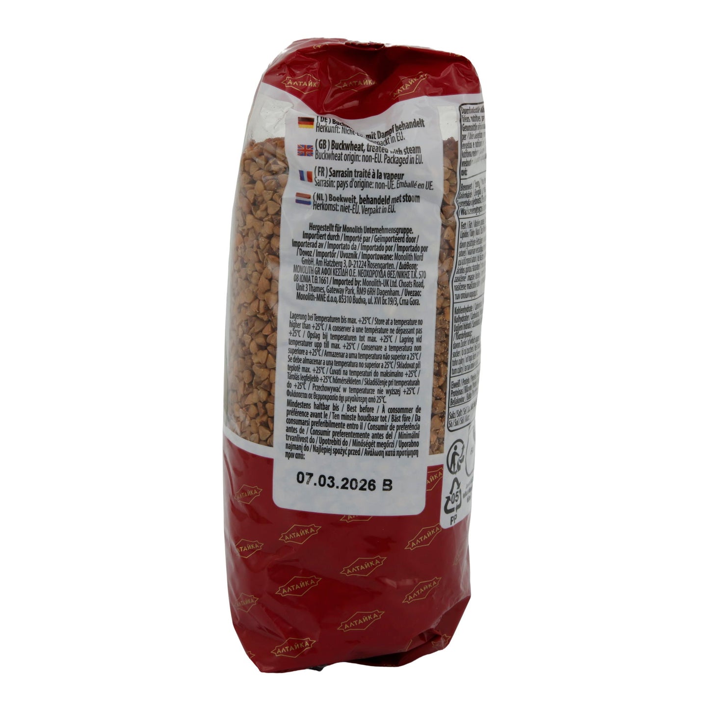 Boekweit Altayka | Boekweitkorrels met stoombehandeling | Ideaal voor veelzijdige gerechten | 800 g