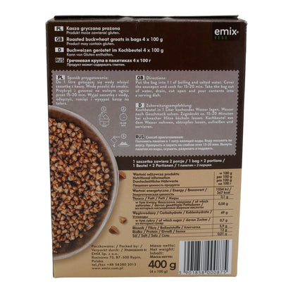 Emix di grano saraceno | Kasza gryczana | Tostato, pronto in poco tempo, busta per cottura | 400 g